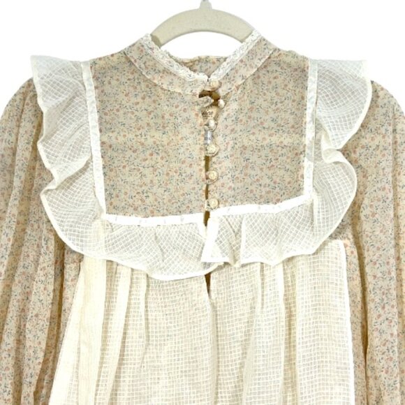 NWT Vintage Gunne Sax Jessica Mcklintock Prairie Maxi Dress Size 7 - Picture 3 of 8